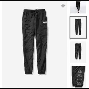 Victoria secret pink nylon cargo jogger
